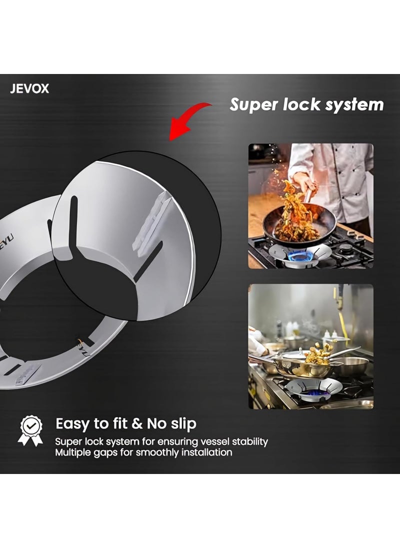 JEVOX JEVOX Pack of 2 gas saver stand with Energy Efficiency and safety stand for stove 2 qty  - Image 4