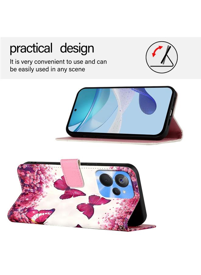 S-TOP Case For Realme 10T / 10s / 9i 5G India 3D Painting Horizontal Flip Leather Phone Case - Image 3