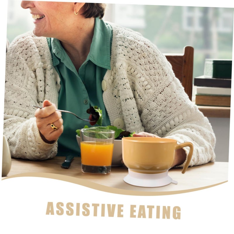 Suction Base Self Feeding Bowl Adaptive Tableware for Seniors Disabled - Image 4