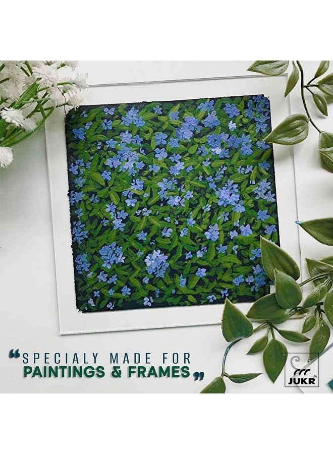 JUKR Transparent Acrylic Sheets 6 x 6 Inch (150 x 150 mm) 3 mm Thickness Laser Cut Square Plexiglass Clear Acrylic Sheet Board for Glass Art Painting, DIY Crafts Projects, Photo Frames (Pack of 4) - Image 3