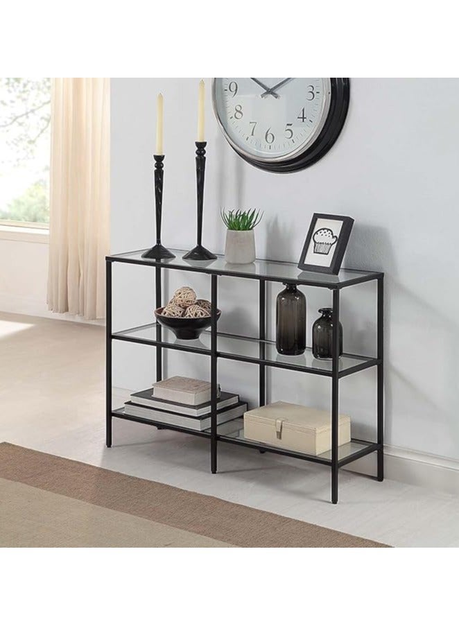 YINZUO Coffee and Console Table Glass and Metal Table Set – Console, Coffee, and Side Tables for Modern Living Spaces, Available Individually and Set - Image 3
