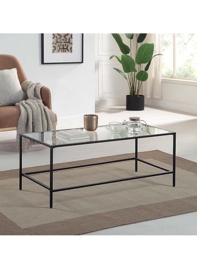 YINZUO Coffee and Console Table Glass and Metal Table Set – Console, Coffee, and Side Tables for Modern Living Spaces, Available Individually and Set - Image 5