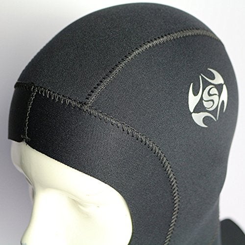 Skyone Neoprene Wetsuit Hood Scuba Diving Hood 3MM 5MM for Men Women Youth, Bib Dive Cap Surfing Thermal Hood for Kayaking Snorkeling Swimming Sailing Canoeing Water Sports - Image 4