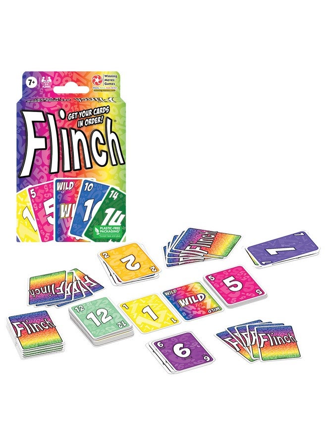 Winning Moves Flinch Card Game, the Original Stockpile Card Game, for 2 to 4 Players, Ages 7+ - Image 1