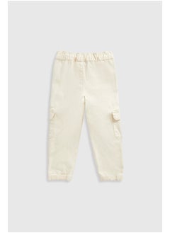 mothercare Cream Cargo Trousers  - Image 2