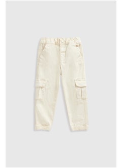 mothercare Cream Cargo Trousers  - Image 1