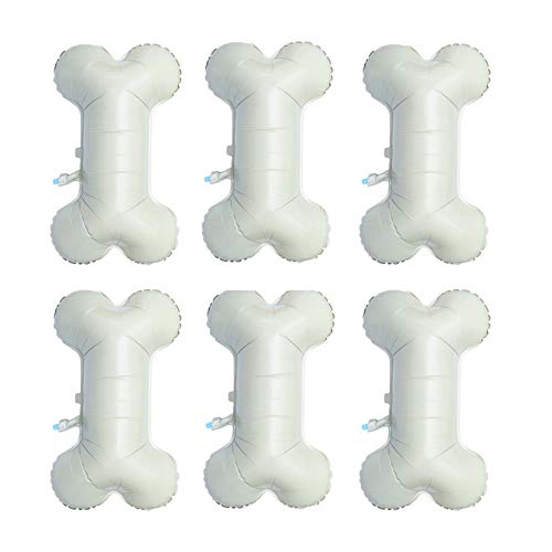 Lamantery Dog Bone Foil Balloon Pet Bone Mylar Balloons for Baby Shower Party Decoration 6pcs - Image 1