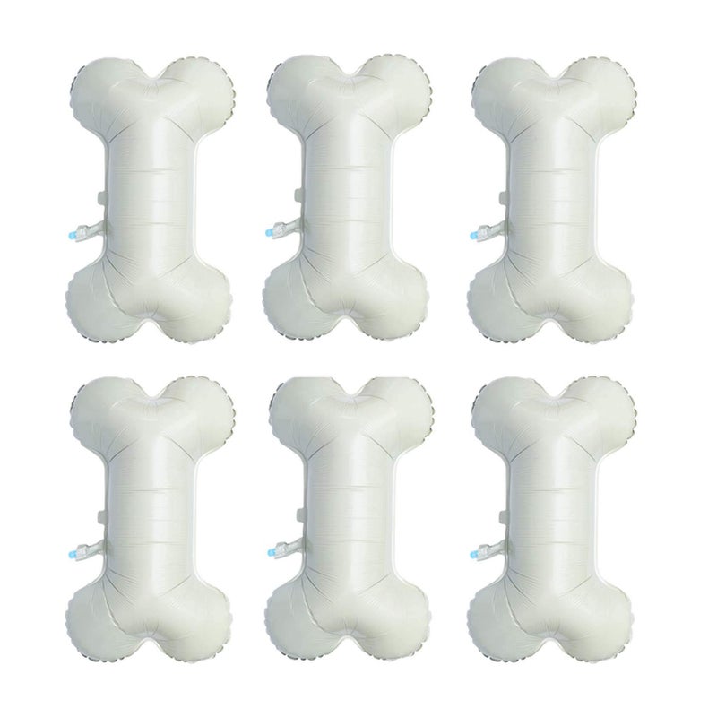 Lamantery Dog Bone Foil Balloon Pet Bone Mylar Balloons for Baby Shower Party Decoration 6pcs - Image 3