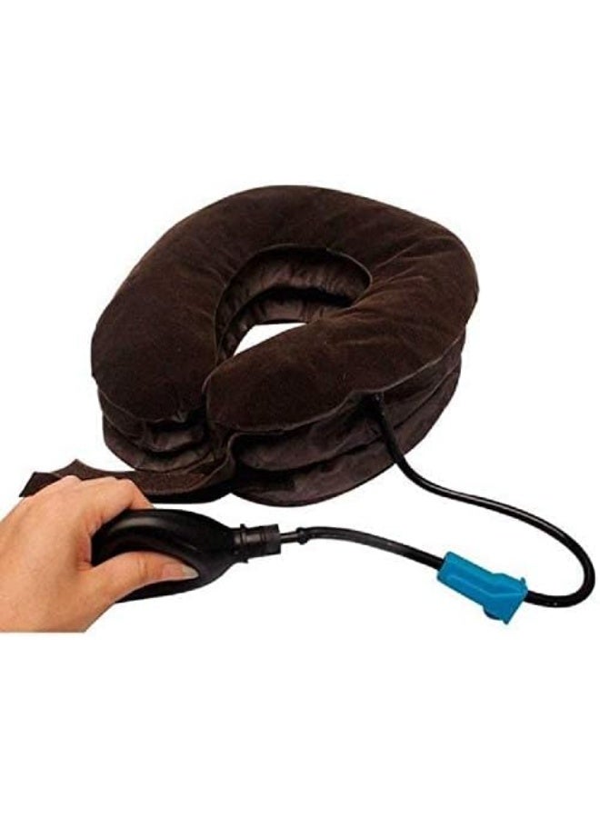 Cervical Neck Traction Device and Instant Neck Pain Relief, Collar Brace, Inflatable and Adjustable Neck Support & Stretcher for Spine Alignment and Chronic,Neck Traction Pillow for Neck Decompression - Image 1