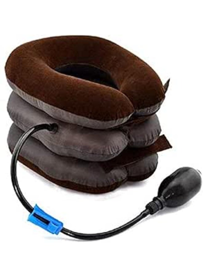 Cervical Neck Traction Device and Instant Neck Pain Relief, Collar Brace, Inflatable and Adjustable Neck Support & Stretcher for Spine Alignment and Chronic,Neck Traction Pillow for Neck Decompression - Image 2