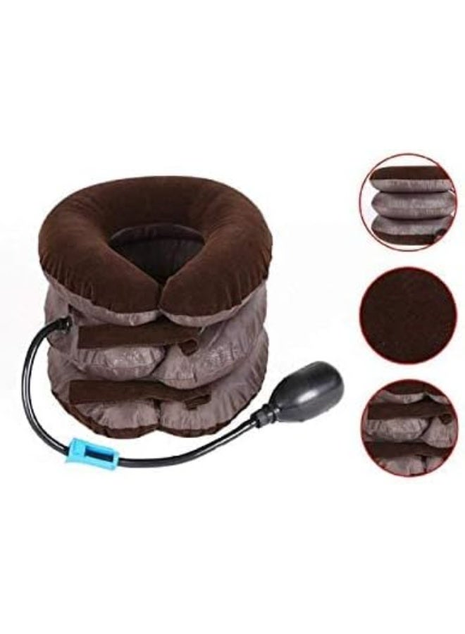 Cervical Neck Traction Device and Instant Neck Pain Relief, Collar Brace, Inflatable and Adjustable Neck Support & Stretcher for Spine Alignment and Chronic,Neck Traction Pillow for Neck Decompression - Image 3