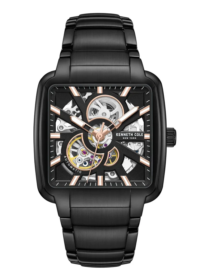 Kenneth Cole New York Kenneth Cole New York 40mm Automatic Men's Watch with Chocolate Dial & Chocolate Stainless Steel Bracelet