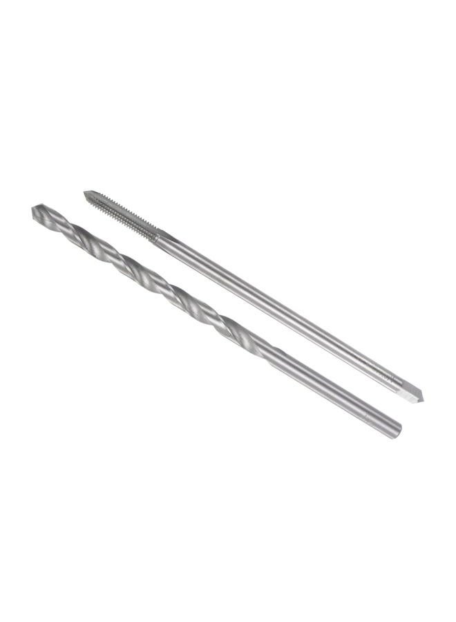 CoCud Tap and Drill Bit Set, M6 x 1 Thread 150mm Length Tap 6mm Drill Diameter, Metric Extra Long Machine Screw Tap & Twist Drill Kit - (Applications: for Threading Tapping), 1-Set - Image 1