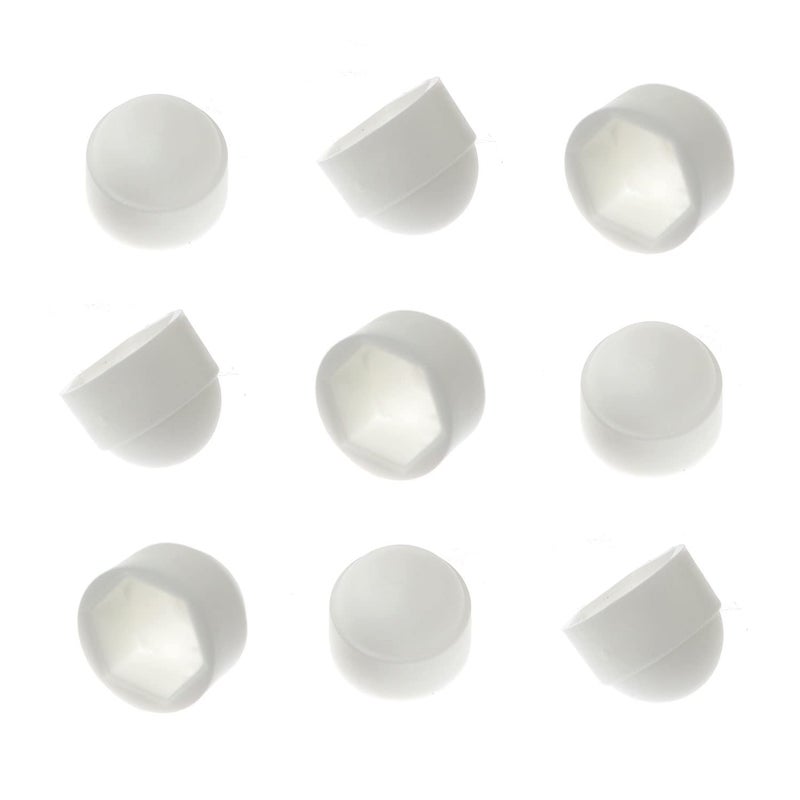 Pro Bamboo Kitchen 24pcs Bolt Nut Protection Cap White Hexagon Dome Nylon Bolt Nut Protection Cover M8x14mm - Image 2