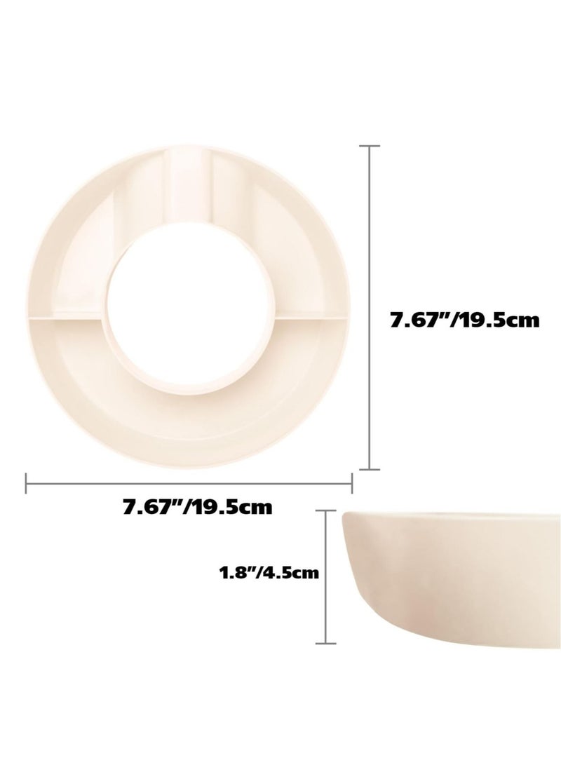 Snack Bowl for Stanley 40 oz Tumbler, Snack Tray, Reusable Snack Ring for Stanley Insulated Cup Accessories (White)  - Image 2