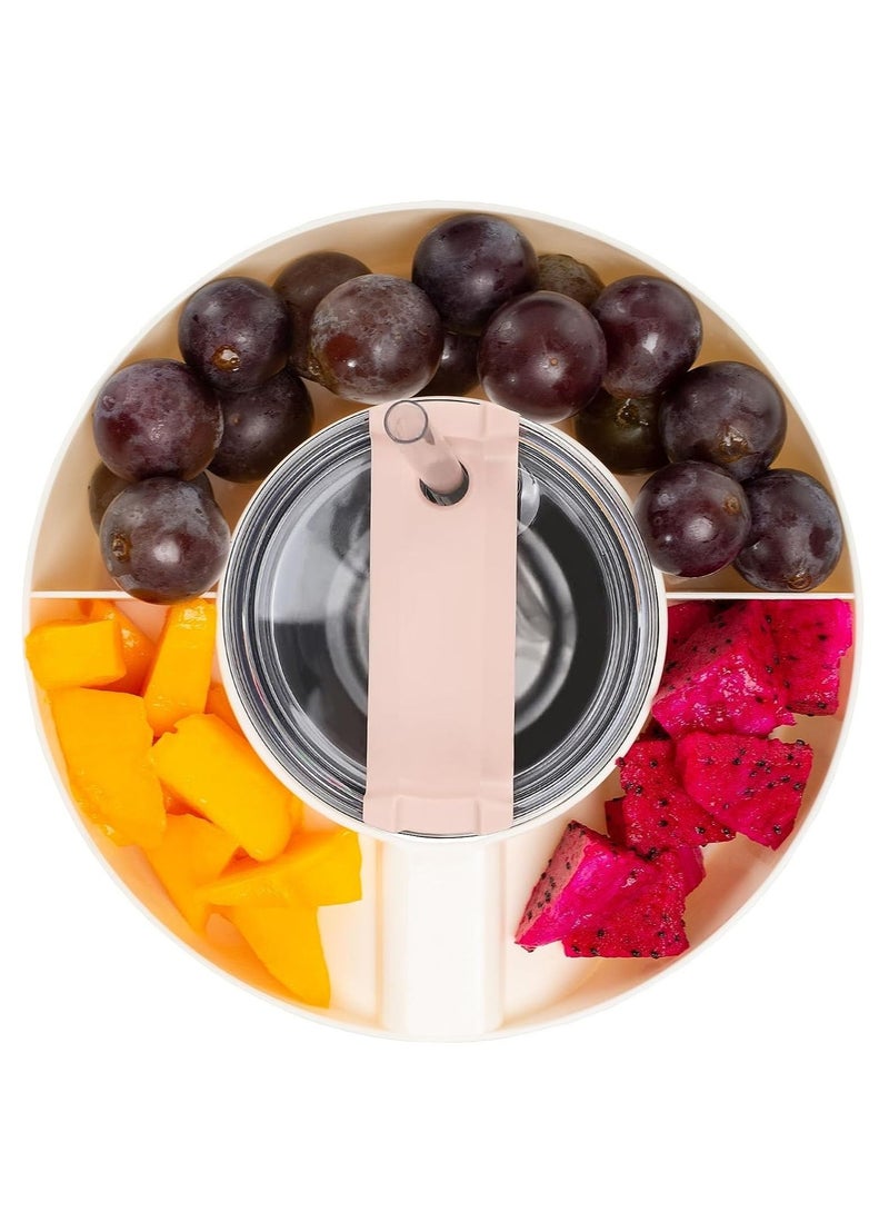 Snack Bowl for Stanley 40 oz Tumbler, Snack Tray, Reusable Snack Ring for Stanley Insulated Cup Accessories (White)  - Image 4