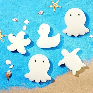 Patelai Patelai 25 Pieces Oil Absorbing Scum Sponge Cute Shapes Clean Accessories Remover Floating Sponges of 4 Kinds of Marine  - Image 1