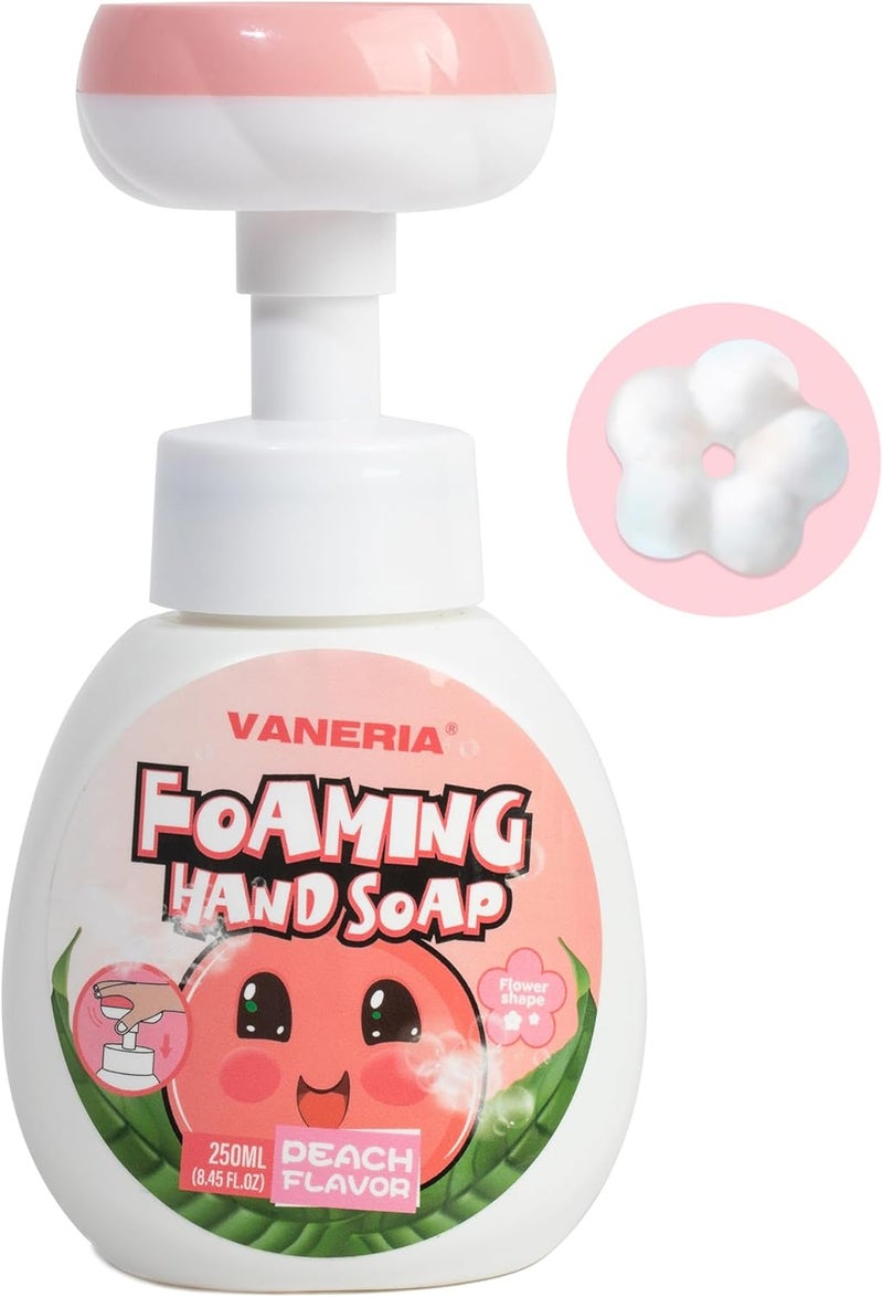 VANERIA Kids Foaming Hand SoapFlower StampFlower Bubble Hand CleaningVeganFriendly Moisturizing and Gentle Hand Soap 250ml845 Fl Oz