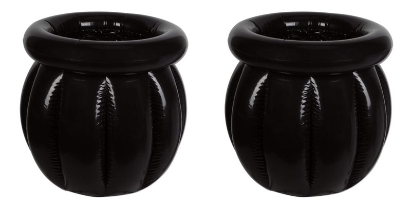 Beistle Inflatable Cauldron Coolers 2 Pack 18 x 22 Each Holds approx 48 12 oz Cans Drink Cooler Drink Containers for Parties Beverage Cooler Spooky Decor Halloween Cooler - Image 2