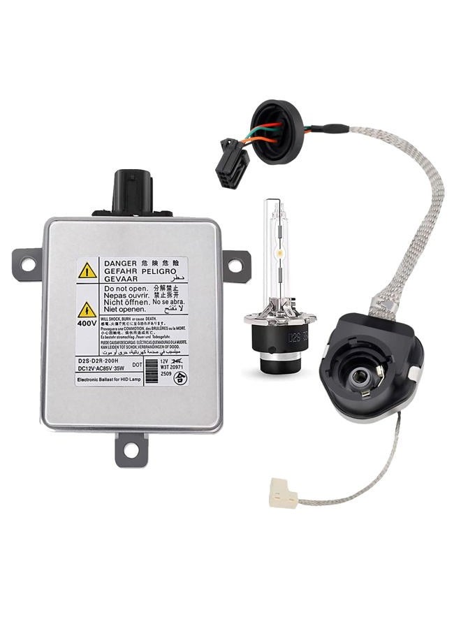 Yikesai W3T19371 Xenon HID Headlight Ballast with Igniter D2S Bulb Replacement for Acura TL TL-S TSX ILX ZDX RDX Honda CR-Z Odyssey Mazda CX-5 CX-9 Mitsubishi Outlander Lancer Evolution W3T15671 W3T16271 - Image 1