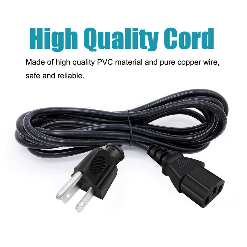 AC Power Cord Replacement for Cuisinart Coffee Percolator PRC-12 PRC-12N PRC-4 3 Prong IEC C13 Power Cable - Image 5