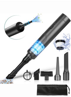 Mini Car Vacuum, Cordless Car Vacuum Cleaner 9000PA Powerful Suction, Rechargeable Hand Held Vacuum for Dust, Sand, Crumbs, Ultra-Light Portable Vacuum for Home, Car, Small Dust Buster
