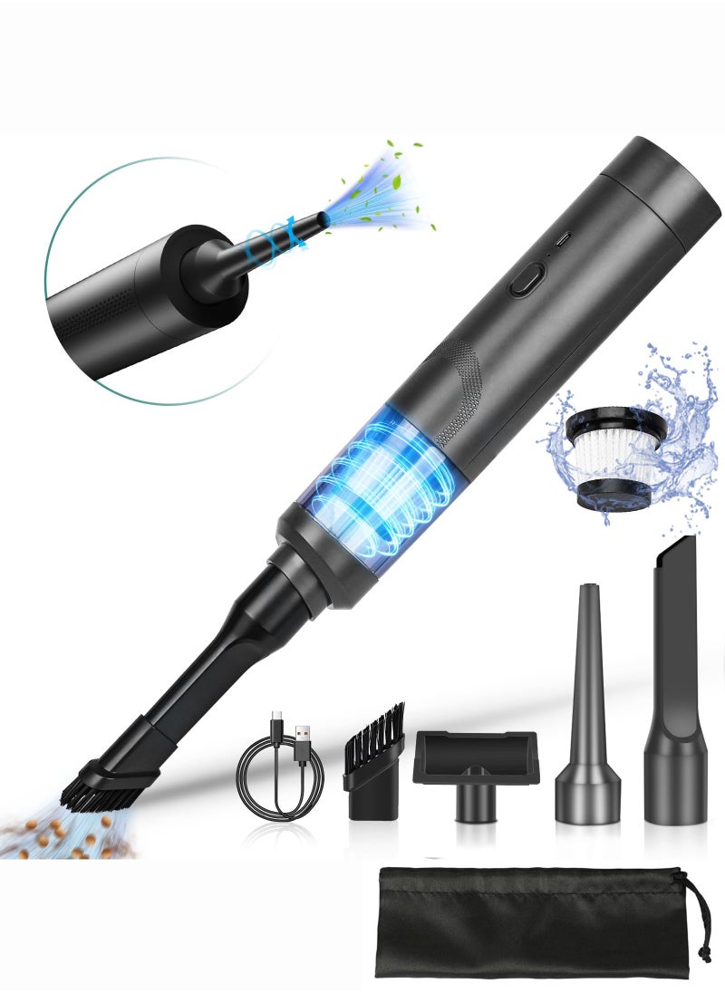 CAFELE - Mini Car Vacuum, Cordless Car Vacuum Cleaner 9000PA Powerful Suction, Rechargeable Hand Held Vacuum for Dust, Sand, Crumbs, Ultra-Light Portable Vacuum for Home, Car, Small Dust Buster - Image 1
