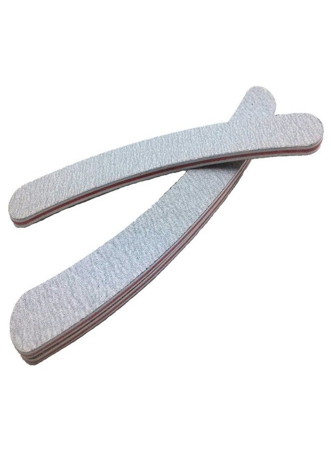 Yueton 20pcs 100/180 Grit Curve Double Sided Zebra File Emery Board Nail Files - Image 4