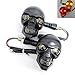 Hugwits 2 PCS LED Skull Head Motorcycle Turn Signal Light 10mm Screw 12V DualColor Blinker Indicator Waterproof Red DRL Yellow Turning Warning Light Replacement Part Red Yellow - Image 2
