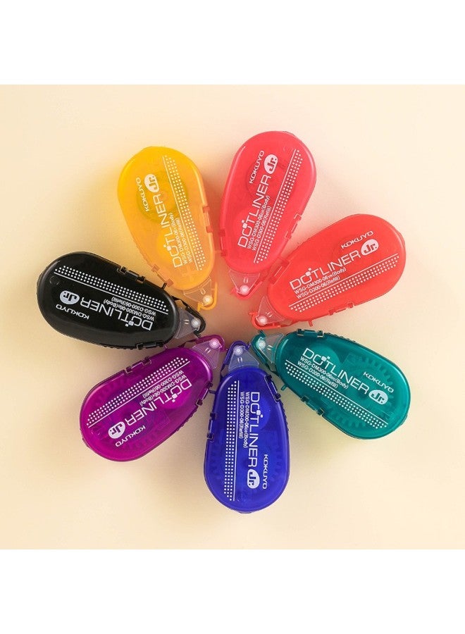 كوكويو Kokuyo Rainbow Dots Glue, طالب لاصق نقطي الشكل, شريط لاصق مزدوج الجوانب, شريط حرفي إبداعي, 8m*6mm Core, أحمر عميق, Wsg-dm300 - Image 4