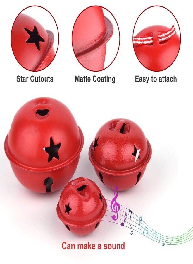 KUUQA 36 Pcs Christmas Jingle Bells Craft Bells with Star for Christmas Party, Tree, Wreath Ornaments, Holiday DIY Decorations - Image 5