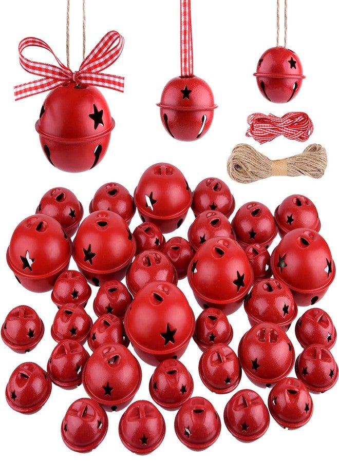 KUUQA 36 Pcs Christmas Jingle Bells Craft Bells with Star for Christmas Party, Tree, Wreath Ornaments, Holiday DIY Decorations - Image 1