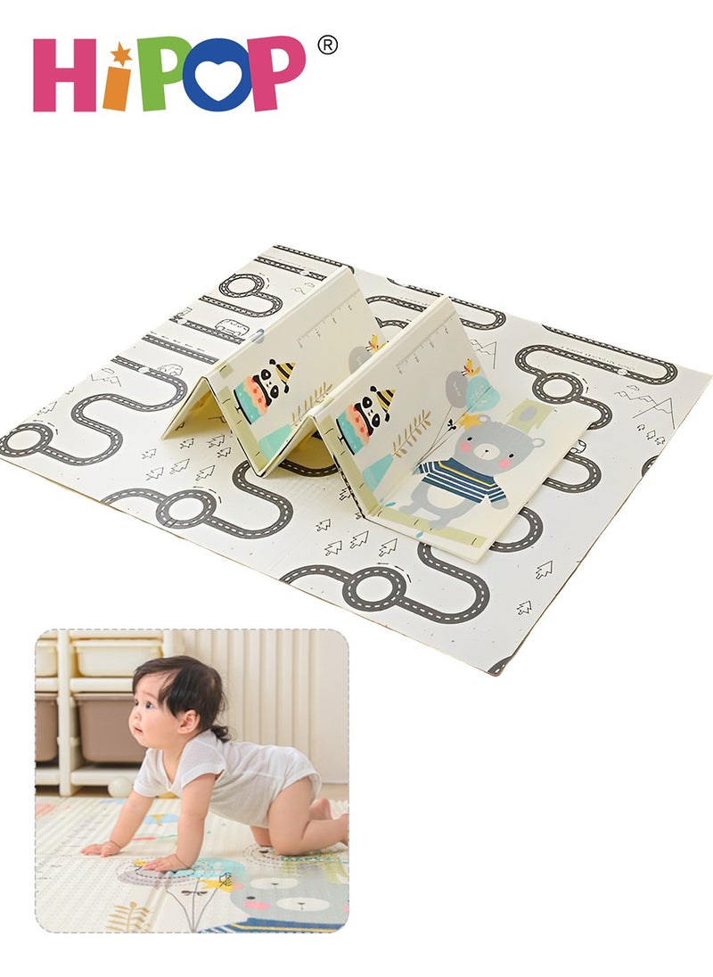 HIPOP XPE Baby Play Mat,BPA Free,Foldable Playmat Portable Foam Crawling Playmats for Kids 180*200cm*1cm  - Image 1