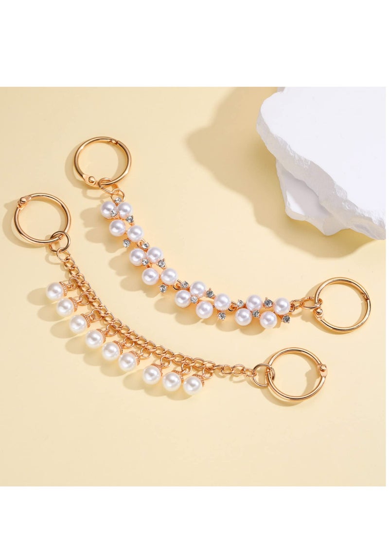 Generic - 18 Bling Shoe Charms for Crocs, Rhinestone Accessories for Adults, DIY Flower and Pearl Charms, Perfect for Parties and Birthdays - Image 1