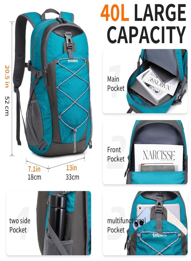 SHENHU 40L Hiking Backpack Lightweight Daypack Waterproof Travel Camping Backpack for Men Women Sport Packable - Image 3