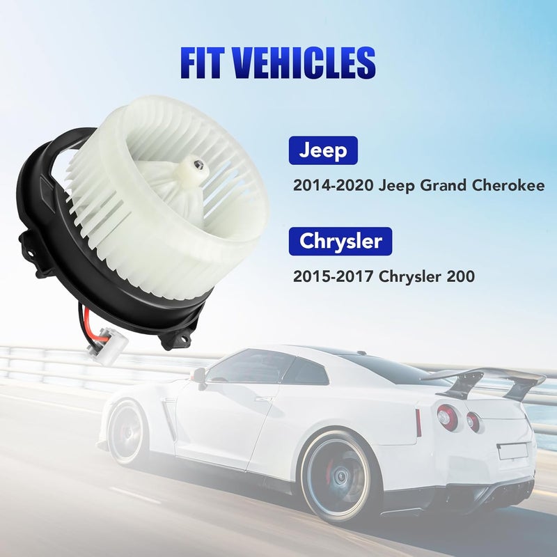 LCWRGS Front AC Blower Motor for Jeep Grand Cherokee & Chrysler 200 (2014-2018) - Image 3
