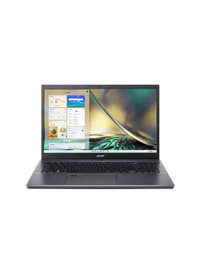 لابتوب أيسر أسباير 5 A515-57G-56DQ لابتوب أعمال نحيف NX.KNZEM.007 معالج كور i5 1235 U رام 8G DDR4 HDD 512 SSD NVME VGA NVIDIA GeForce RTX 2050 4GB GDDR6 15.6 دوس ضمان 1 سنة
