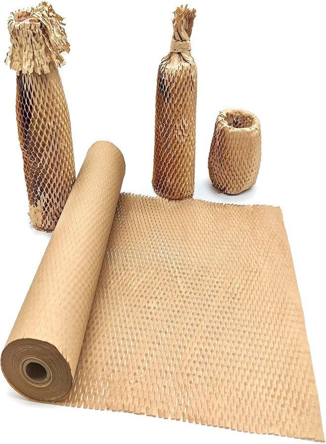 AIPL Honeycomb Packing Paper 15"x25 Meter Substitute Alternative for Bubble Cushioning Wrap for Moving Shipping Packaging Recyclable Packing Wrap Protective Roll - Image 1