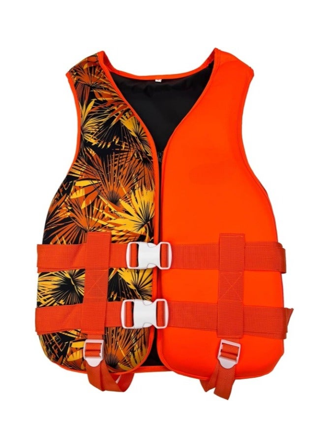 REBENUO Swimming Jacket  Portable Abrasion Resistant Swim Vest, Outdoor Sports Accessories, Boating Ski Vest, Polyester Swim Vest for Teens and Youth, Medium - Image 1