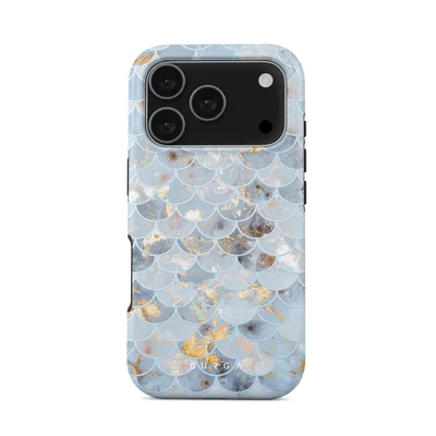 BURGA iPhone 17 Pro Mermaid Skin Premium Case Compatible with Hybrid Dual-Layer Hard Shell + Silicone Protection - Scratch-Resistant Shockproof Mobile Cover