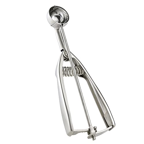 Solula 18/8 Stainless Steel Small Ice Cream Scoop Disher Melon Baller 0.6 Tablespoon - Image 1