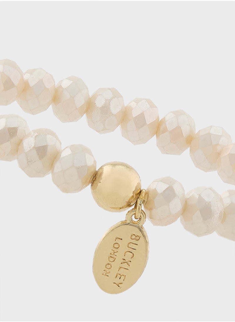 BUCKLEY LONDON Sparkle Glass Bead Bracelet  - Image 3