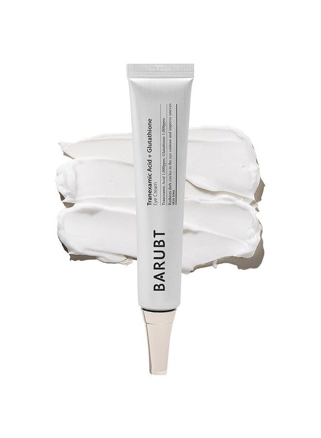 باروبت كريم العين بحمض الترايكساميك وغلوتاثيون، كريم تثبيت حول العين | كريم متعدد الفوائد للعناية بالعين لترطيب وترطيب، وتقليل الهالات السوداء وحقائب العين | يشد محيط العين، يقلل الخطوط الدقيقة | تركيبة خفيفة وسريعة الامتصاص - Image 1