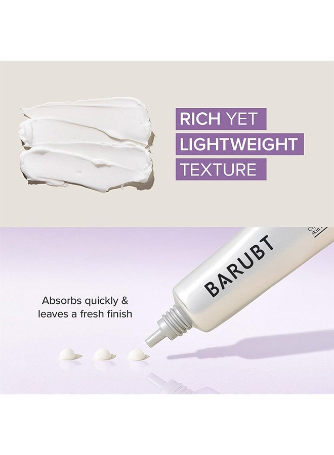 باروبت كريم العين بحمض الترايكساميك وغلوتاثيون، كريم تثبيت حول العين | كريم متعدد الفوائد للعناية بالعين لترطيب وترطيب، وتقليل الهالات السوداء وحقائب العين | يشد محيط العين، يقلل الخطوط الدقيقة | تركيبة خفيفة وسريعة الامتصاص - Image 5