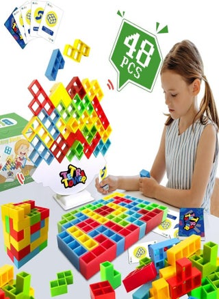 48Pcs Tetra Tower Balance Game - Stacking Blocks for Kids & Adults, Travel & Party Toy - pzsku/ZD810FA8F156BC7CDEF58Z/45/1746773444/ccc173ba-5c96-42be-849d-c83313bf7ebd