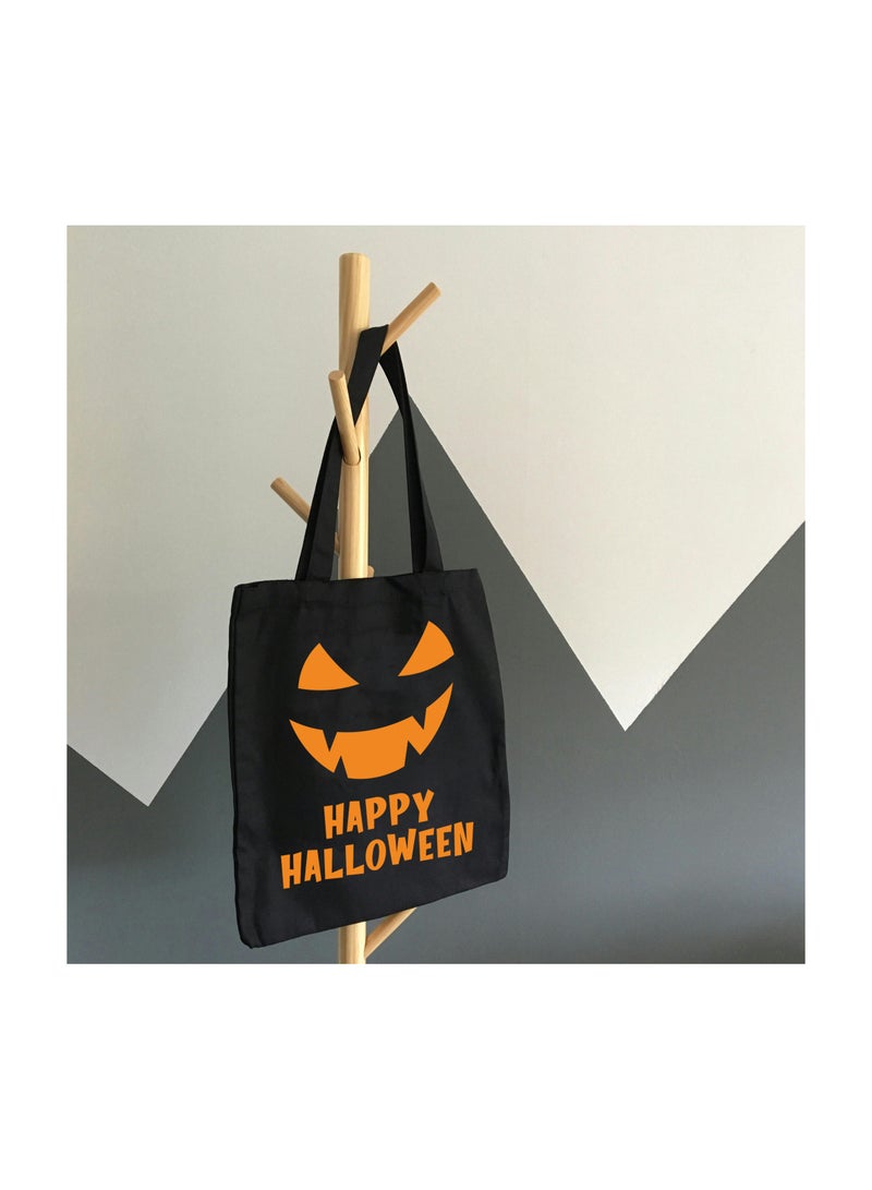 حقائب حمل صديقة للبيئة - أكياس حلوى قماشية قابلة لإعادة الاستخدام مع مقابض حقائب سوداء للحفلات ذات تصميمات - مثالية لمحلات البقالة والاستخدام اليومي - Image 3