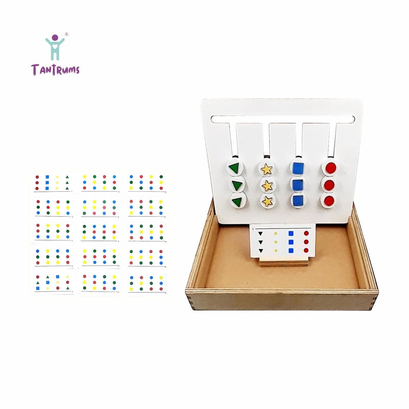 Tantrums Colour Dot Matching Board Game - Montessori Logic Game for Sorting Colours and Shapes - Image 4