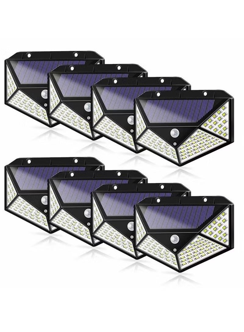 TIGER 🔆 8 Pack Solar Outdoor LED Light with Reflector – Waterproof Motion Sensor Wall Lights for Front Door, Yard, Garage, Patio, and Deck – Energy-Efficient Security Lighting with Wide-Angle Illumination – Easy Installation Solar-Powered Outdoor Lamps - Image 1