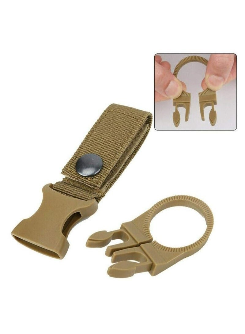 OMEVE 3-Pack Hanging Bottle Buckle Clip Carabiner,Portable Mineral Water Bottle Ring Holder Keychain Belt Webbing Strap for Outdoor Camping Hiking Traveling - Image 3