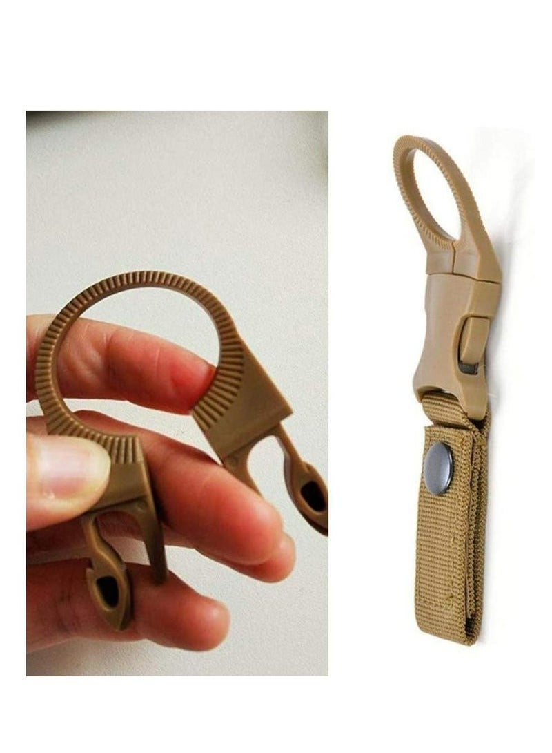 OMEVE 3-Pack Hanging Bottle Buckle Clip Carabiner,Portable Mineral Water Bottle Ring Holder Keychain Belt Webbing Strap for Outdoor Camping Hiking Traveling - Image 5
